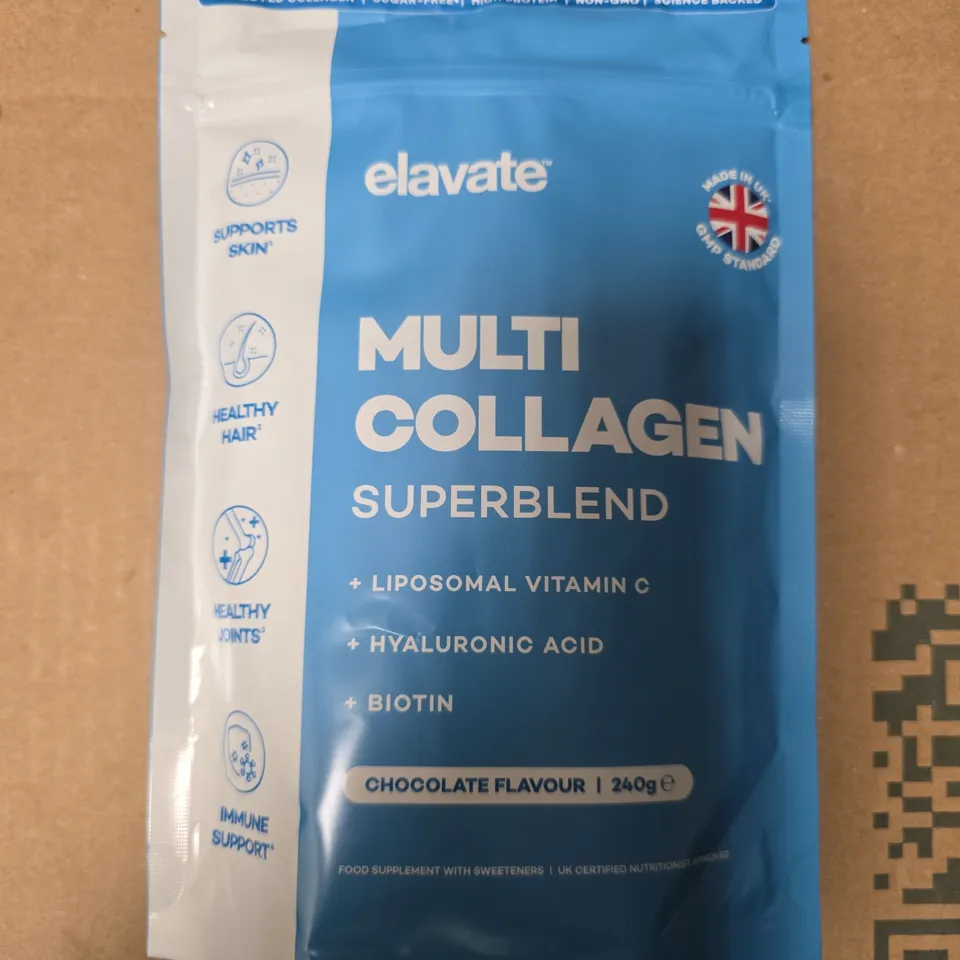 ELAVATE MULTI COLLAGEN SUPERBLEND - CHOCOLATE FLAVOUR, 240G