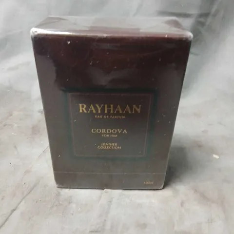 BOXED AND SEALED RAYHAAN CODOVA FOR HIM LEATHER COLLECTION EAU DE PARFUM 100ML