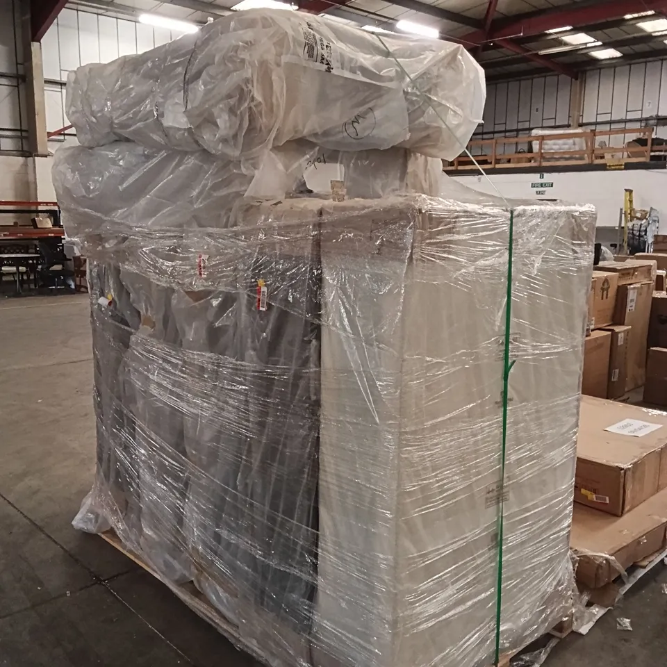 PALLET OF ASSORTED BED PARTS AND PIECES 