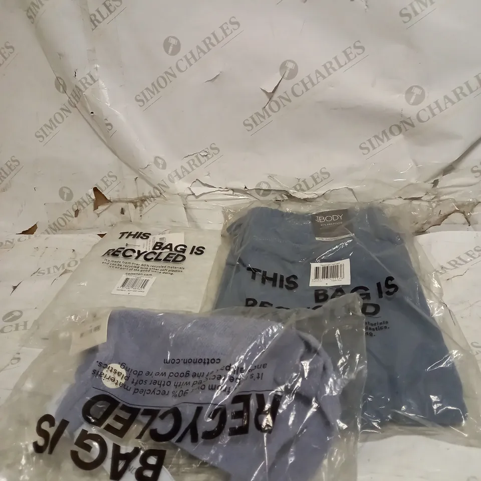 BOX OF BRAND NEW COTTON ON CLOTHING , BOX INCLUDES UNDERWEAR , BRA'S , TOPS AND JOGGERS ALL COMING IN A VARIETY SIZES AND COLOURS