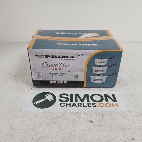 BOXED PRIMA 11227C SAUCE PAN 6 PC SET