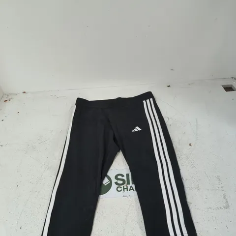 ADIDAS BLACK TIGHT-FIT TRACK PANTS β XL (UK 20-22)
