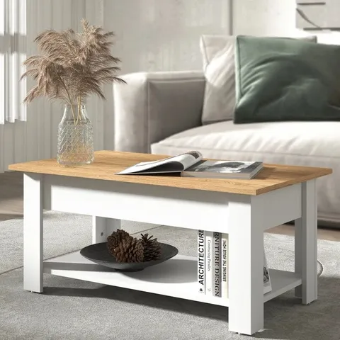 BOXED BRIXBURN LIFT TOP COFFEE TABLE WITH STORAGE