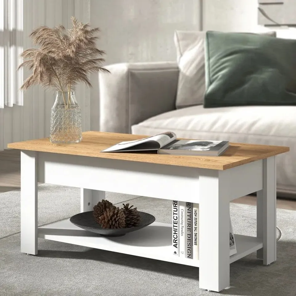 BOXED BRIXBURN LIFT TOP COFFEE TABLE WITH STORAGE 