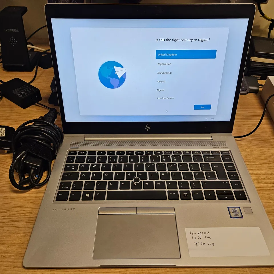HP ELITEBOOK HSN-113C-4 LAPTOP - INTEL CORE I5-8350U CPU, 16GB RAM, 512GB SSD