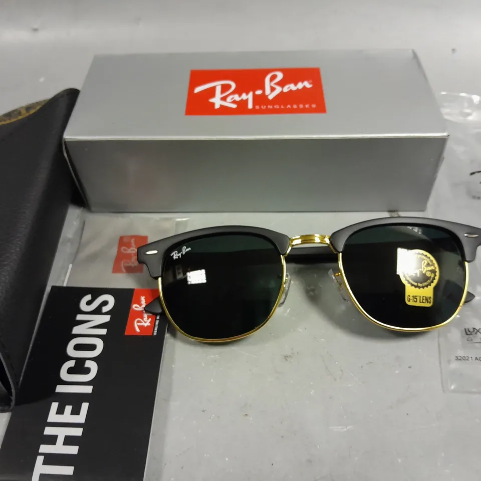 RAY BAN GLASSES WITH g-15 LENS IN CASE