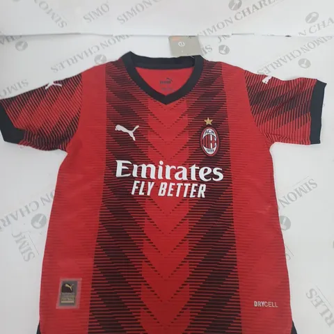 AC MILAN FC HOME SHIRT SIZE 22