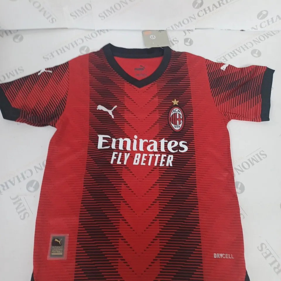 AC MILAN FC HOME SHIRT SIZE 22
