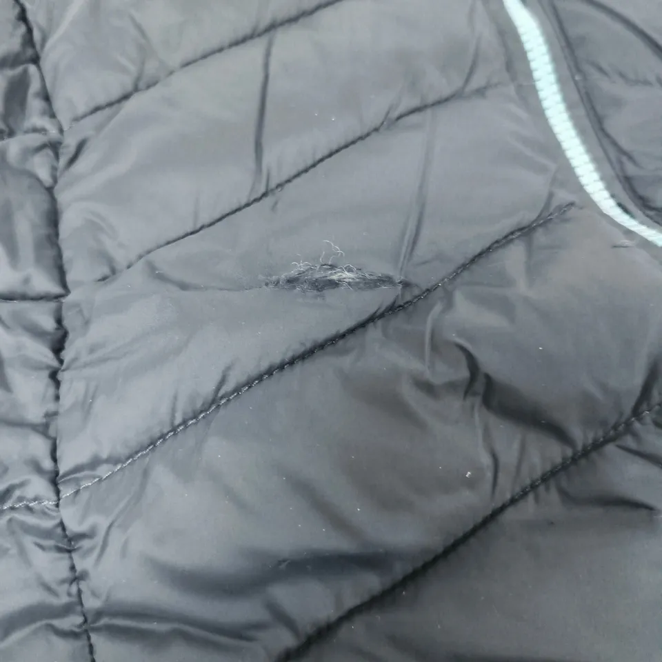 FATFACE NAVY PUFFER JACKET - WOMEN'S, UK 8 MINOR DEFECT