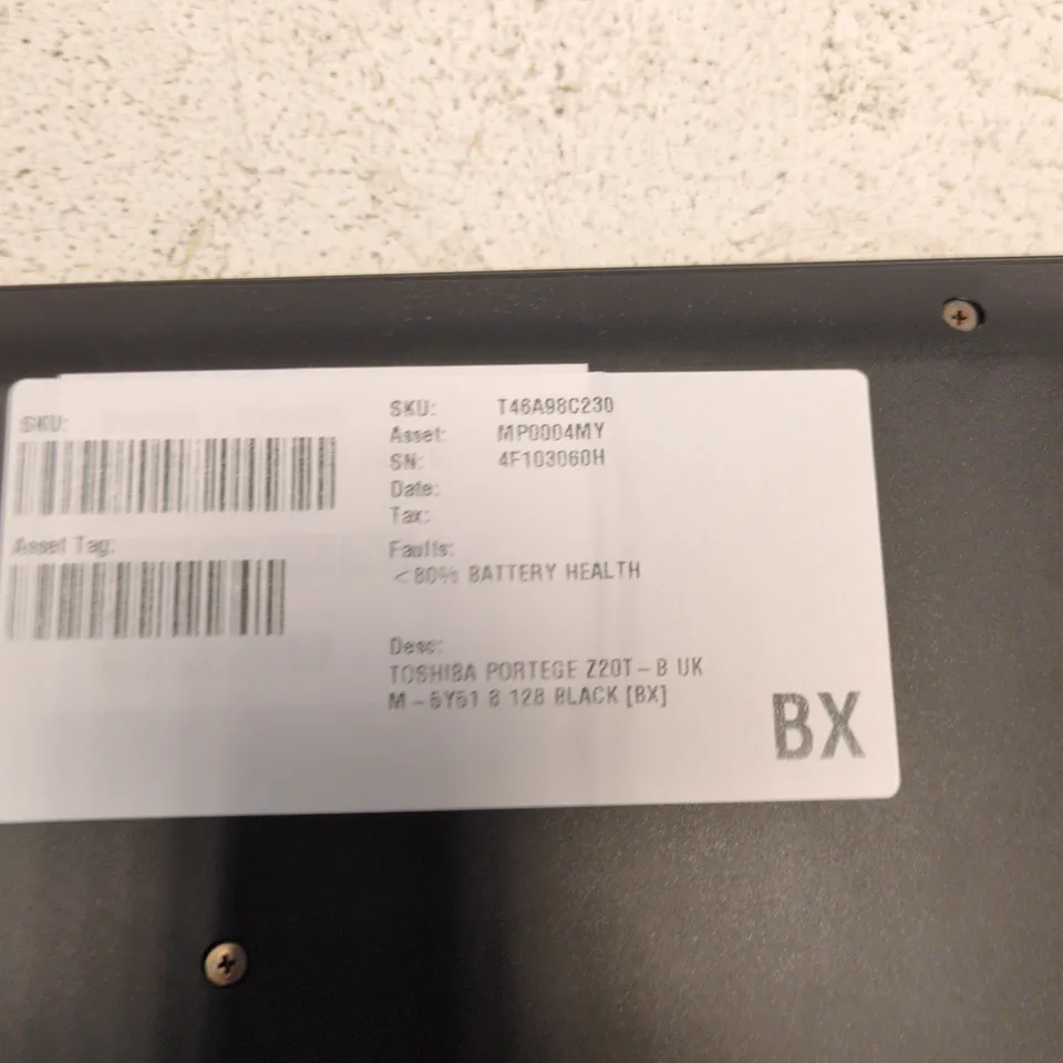 TOSHIBA PORTEGE Z20T-B UK LAPTOP (2-IN-1)