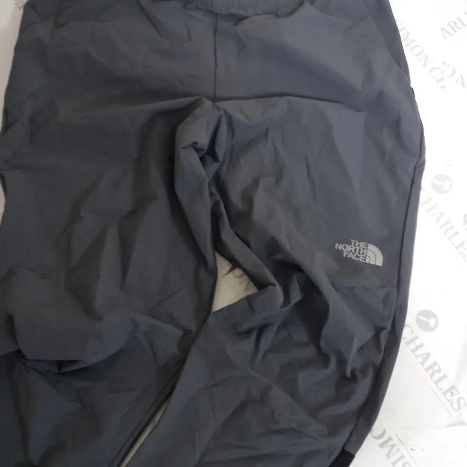 NORTH FACE GREY/BLACK TRACK BOTTOMS-MEDIUM