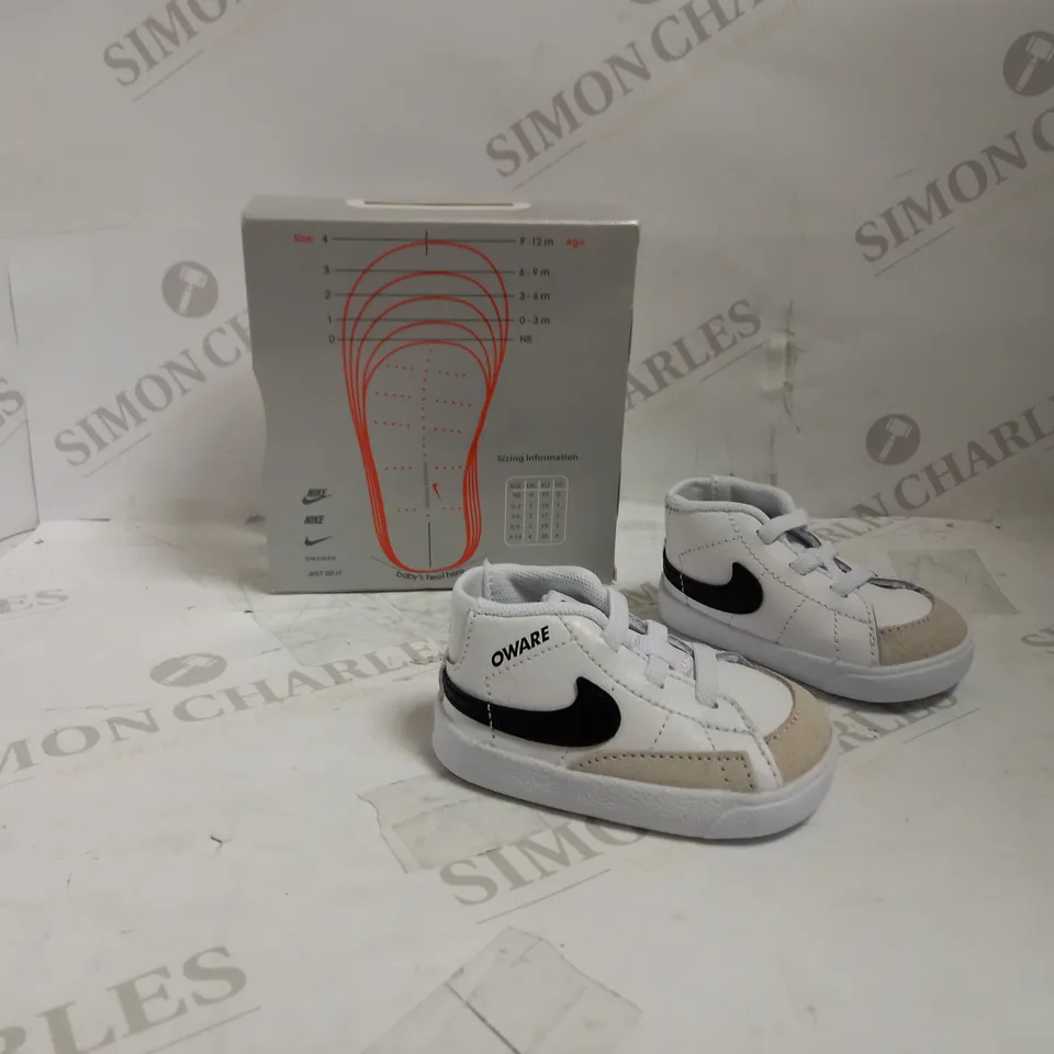 NIKE BLAZER MID CB WHITE/BLANC-WHITE UK 1.5 