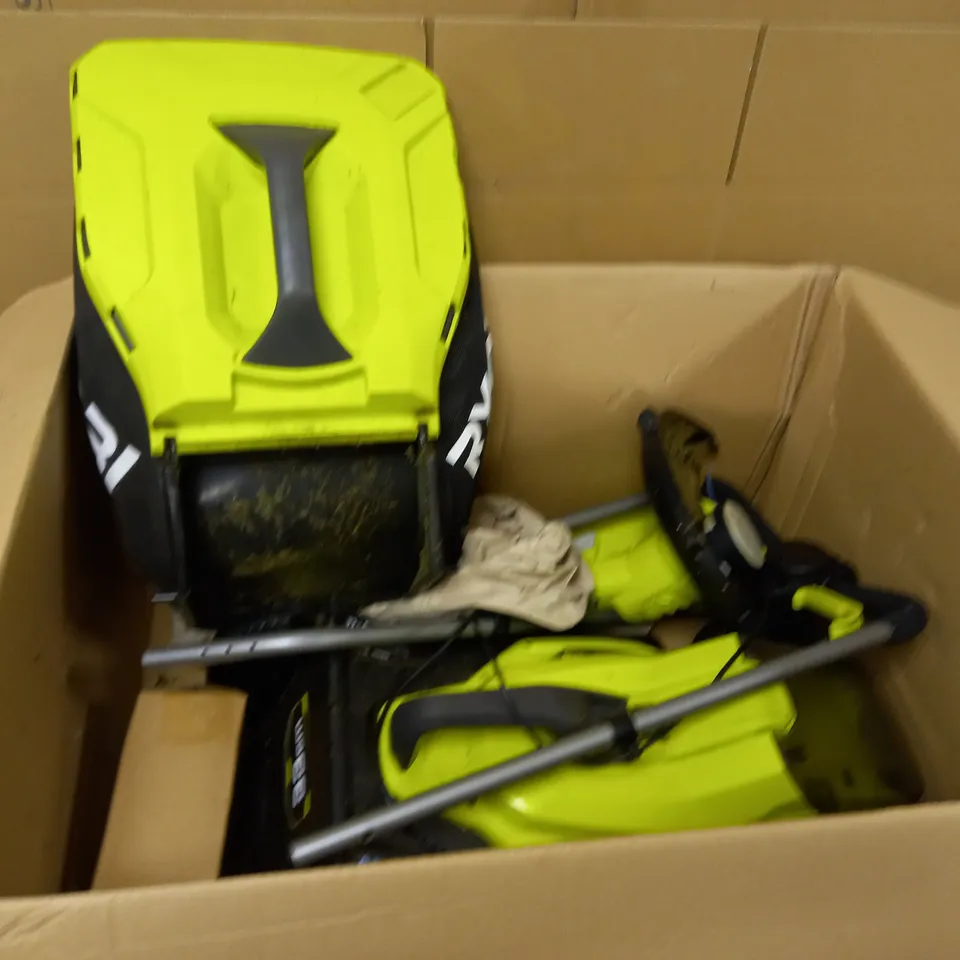 RYOBI 18V ONE+ CORDLESS 33CM LAWNMOWER AND TRIMMER