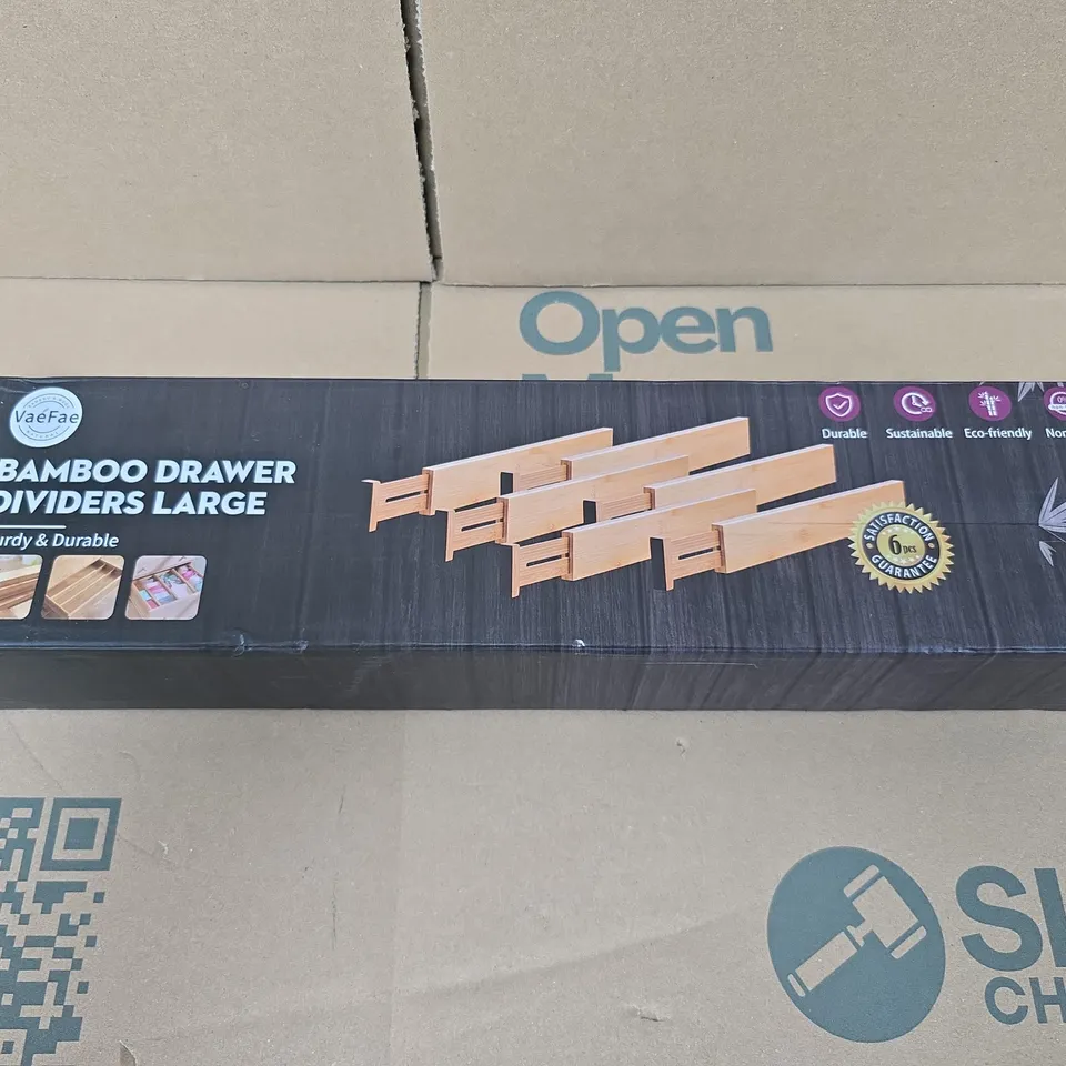 VAEFARE BAMBOO DRAWER DIVIDERS – LARGE