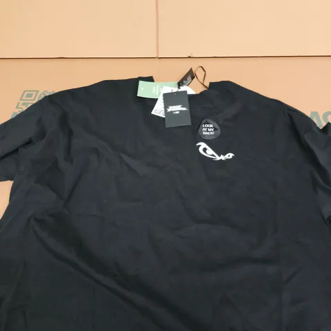 NO FEAR  BLACK CREW-NECK TOP - XS