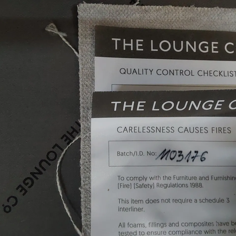 QUALITY BRITISH DESIGNER LOUNGE Co. CHAISE SOFA GREY FABRIC 