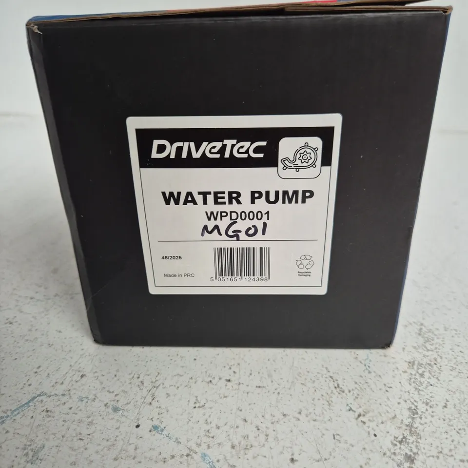 DRIVETEC WATER PUMP COMPLETE FIT KIT – BOXED