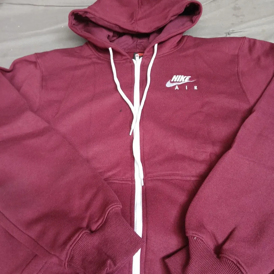 NIKE AIR FULL ZIP HOODED JACKET SIZE M