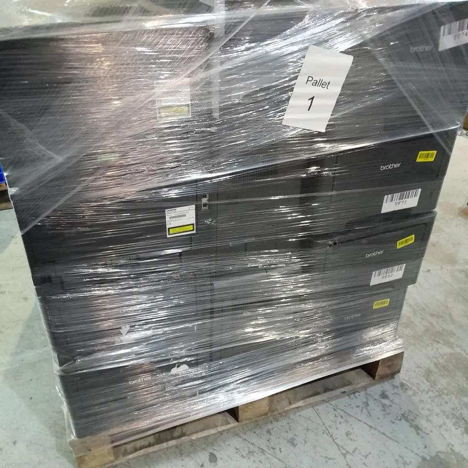 PALLET OF APPROXIMATELY 30 ASSORTED BROTHER HL-5450DN PRINTERS AND BROTHER HL-5440DN PRINTERS , ETC  