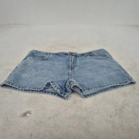 MANGO DENIM SHORTS, UK8 (EU34), BLUE, WITH TAGS