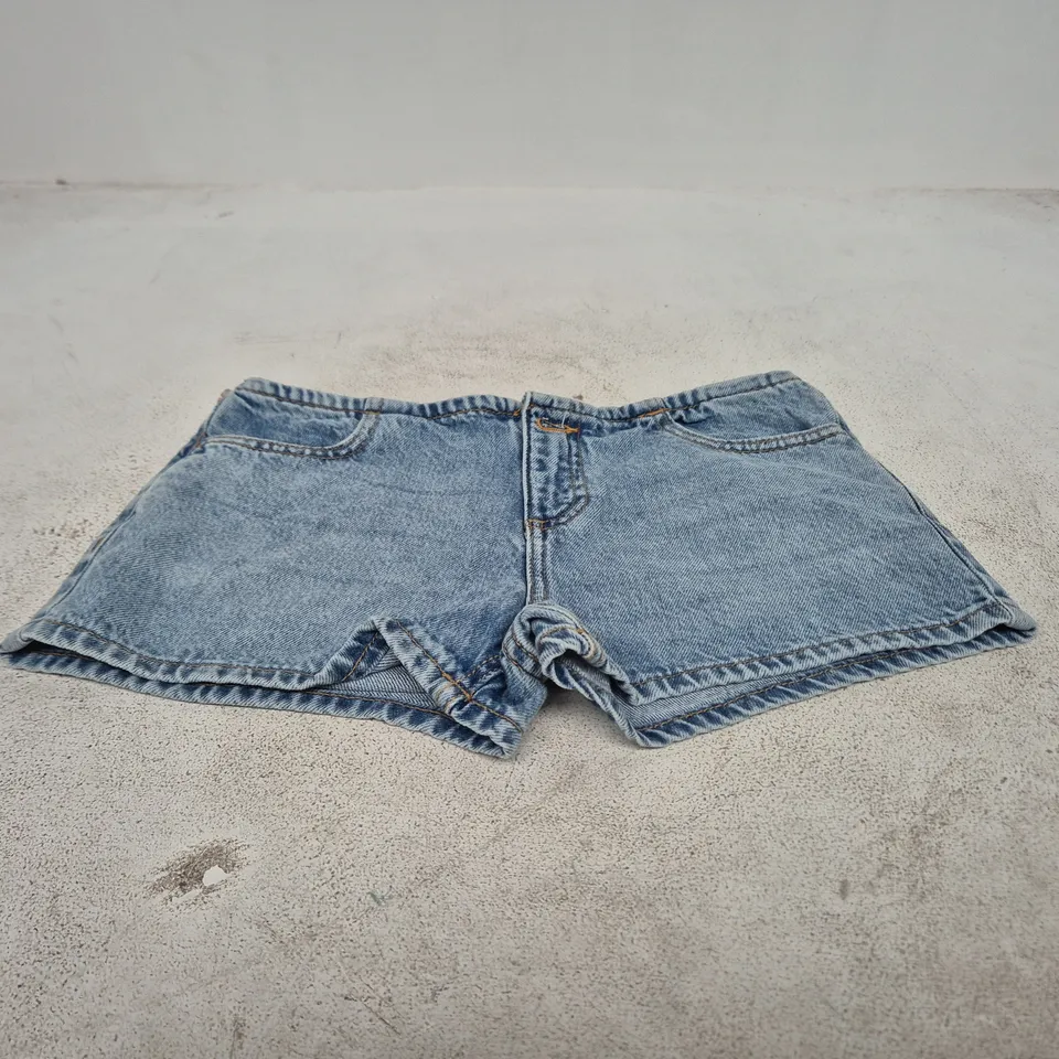 MANGO DENIM SHORTS, UK8 (EU34), BLUE, WITH TAGS