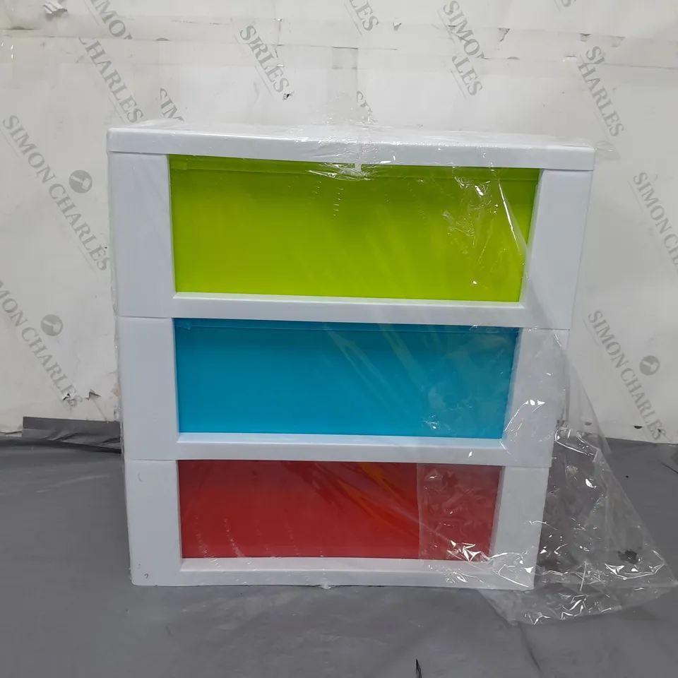 PLASTIC STORAGE CABINET 3 DRAWER 