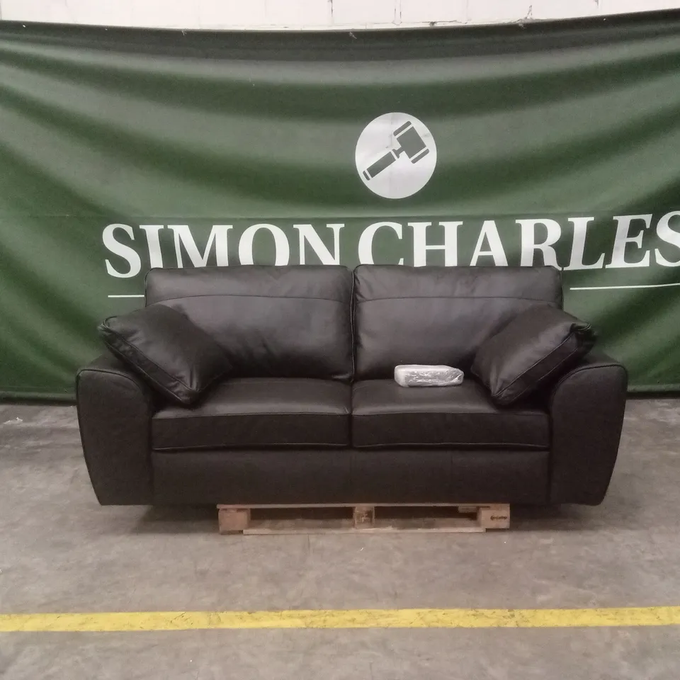 SONA 3 SEATER LEATHER SOFA RRP £1249