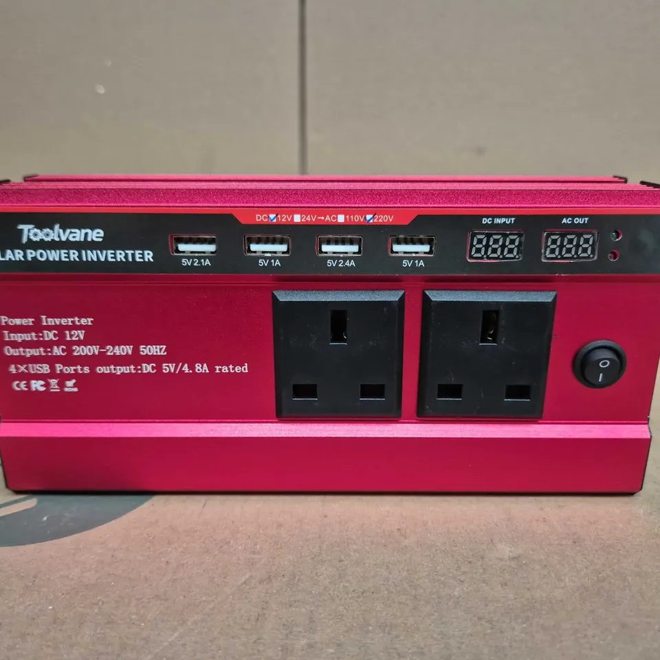 TOOLVANE SOLAR POWER INVERTER