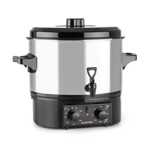 BOXED KLARSTEIN BIGGIE STAINLESS STEEL 16L PRESERVING COOKER SILVER