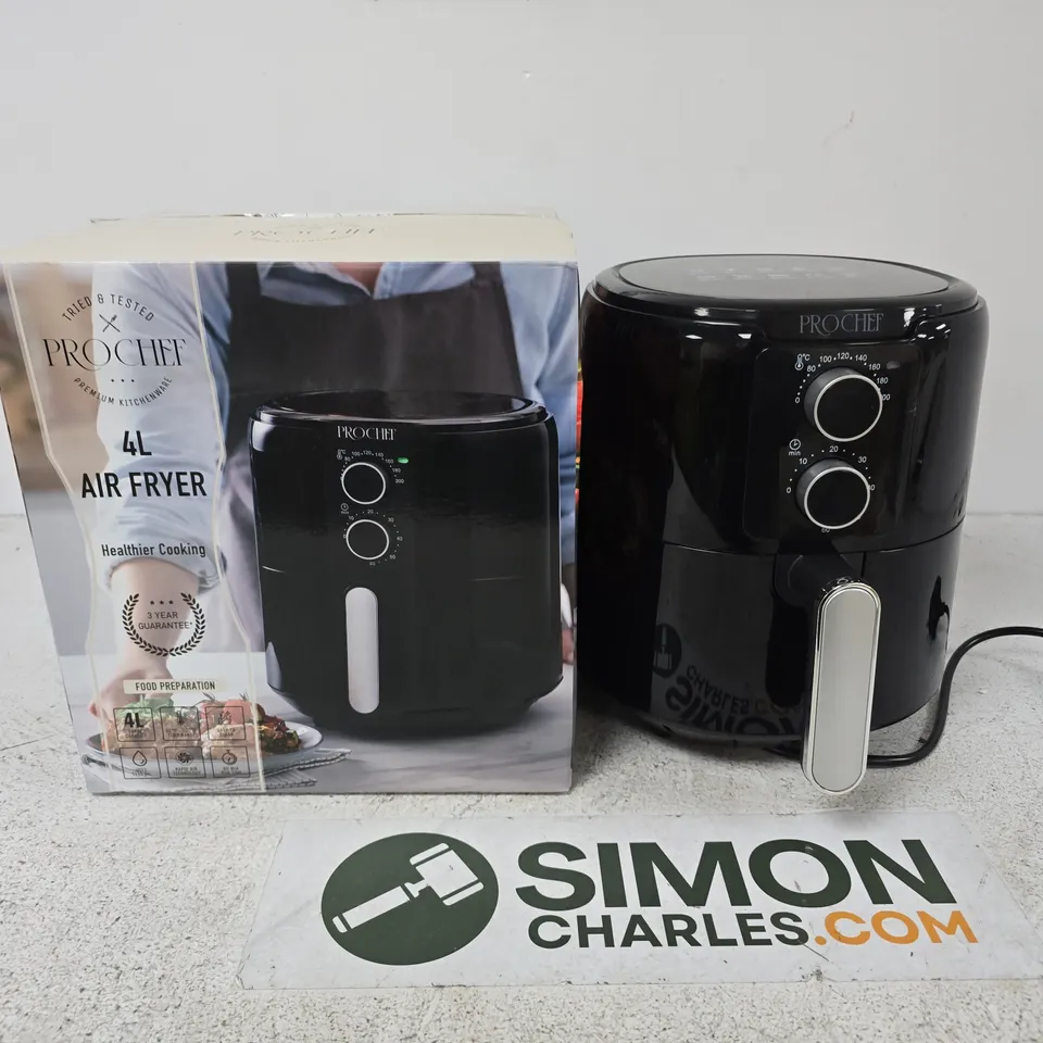 PROCHEF 4L AIR FRYER – BLACK (BOXED)
