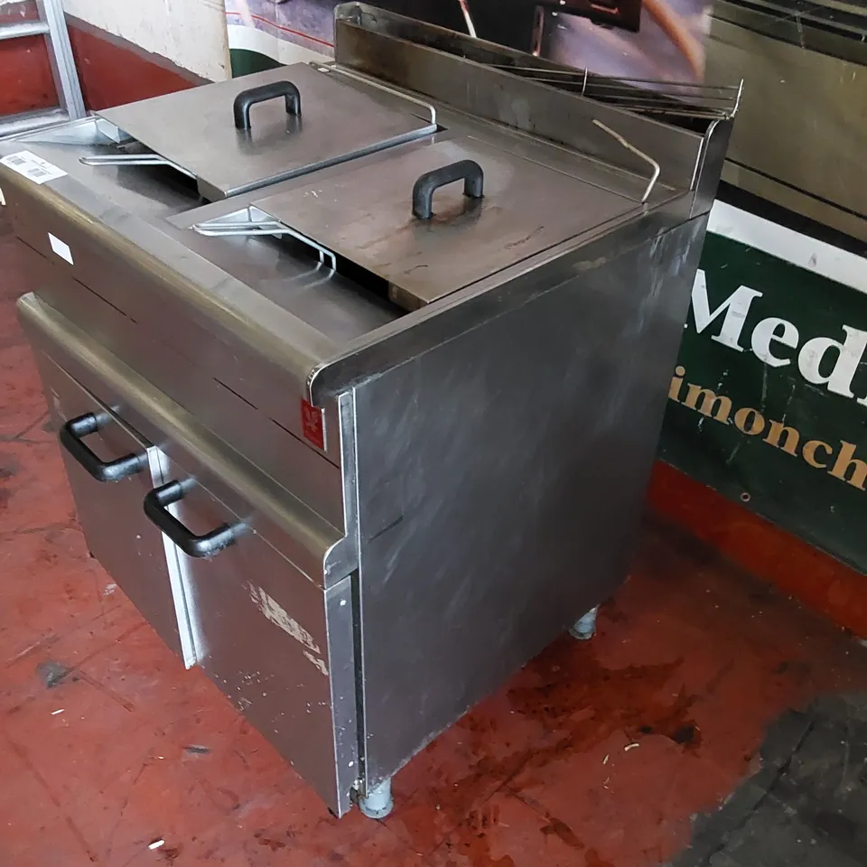 FALCON COMMERCIAL DOUBLE STAINLESS STEEL FRYER