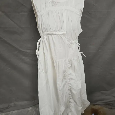 COLLUSION MIDI DRESS IN WHITE SIZE S
