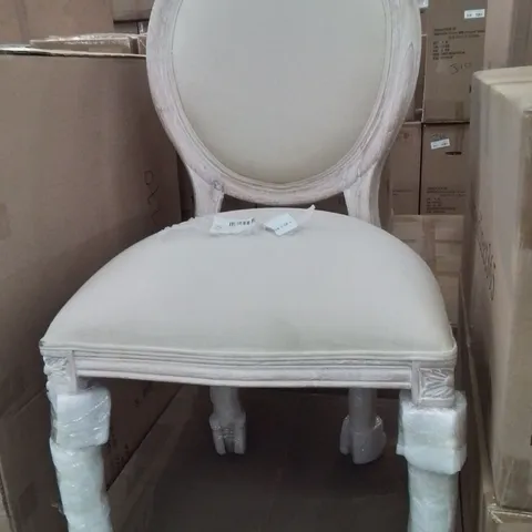 VINTAGE FRENCH STYLE SIDE CHAIR -PALE PINK-