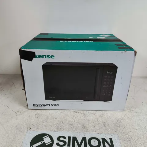 HISENSE 23 LITRE MICROWAVE, BLACK [H23MOBS5HUK] - BOXED
