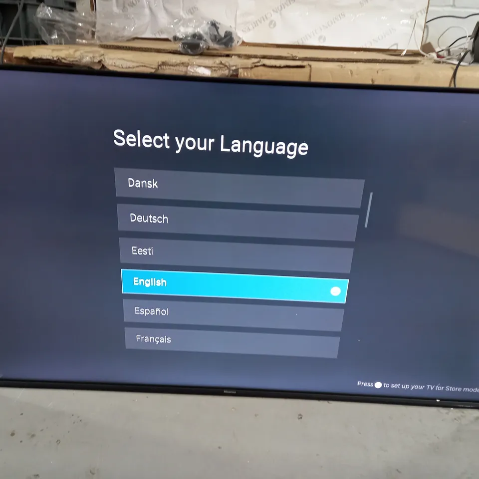 HISENSE E7HQTUK 55" SMART 4K ULTRA HD HDR QLED TV - COLLECTION ONLY