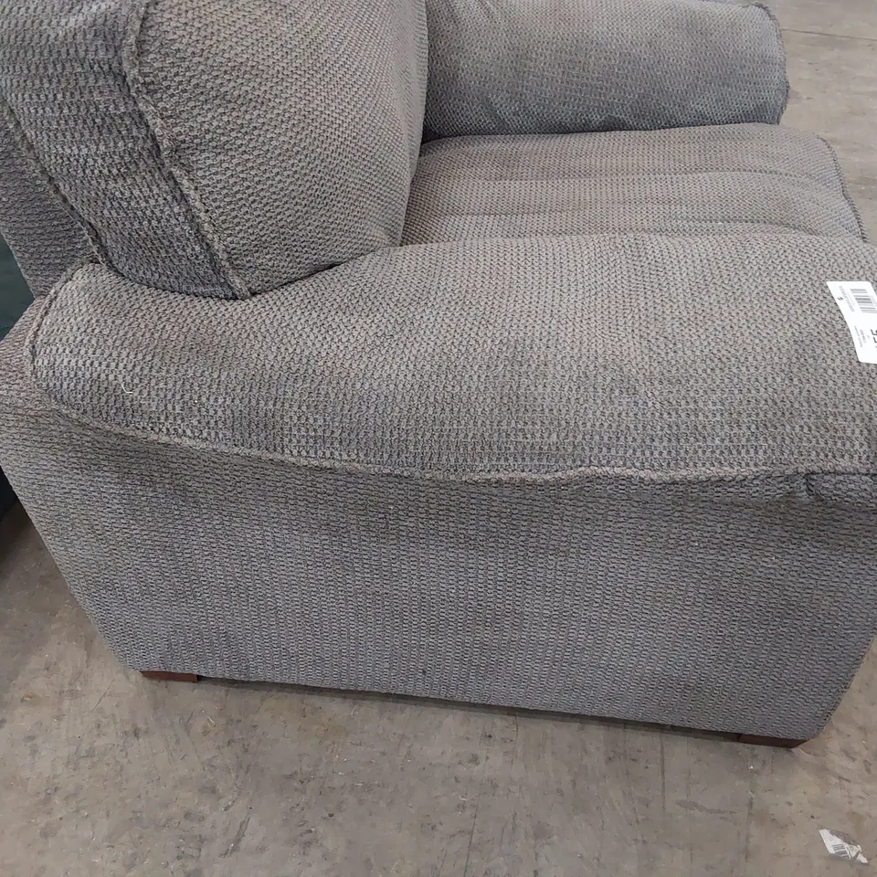 DESIGNER AYLESBURY EASY CHAIR GREY FABRIC 