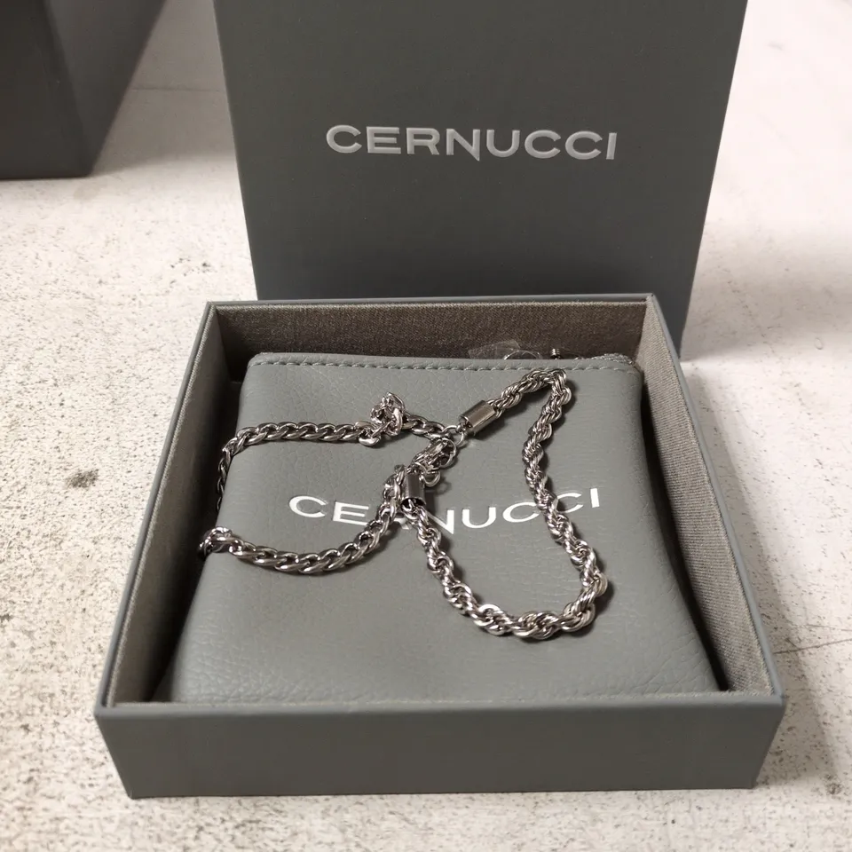 CERNUCCI BRACELET X2 – SILVER TONE, BOXED