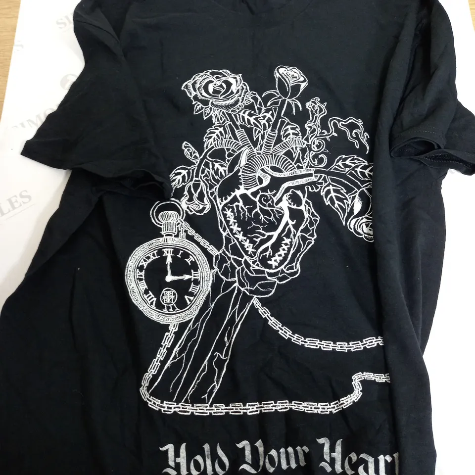 GILDAN HEAVY COTTON BLACK T-SHIRT SIZE XL