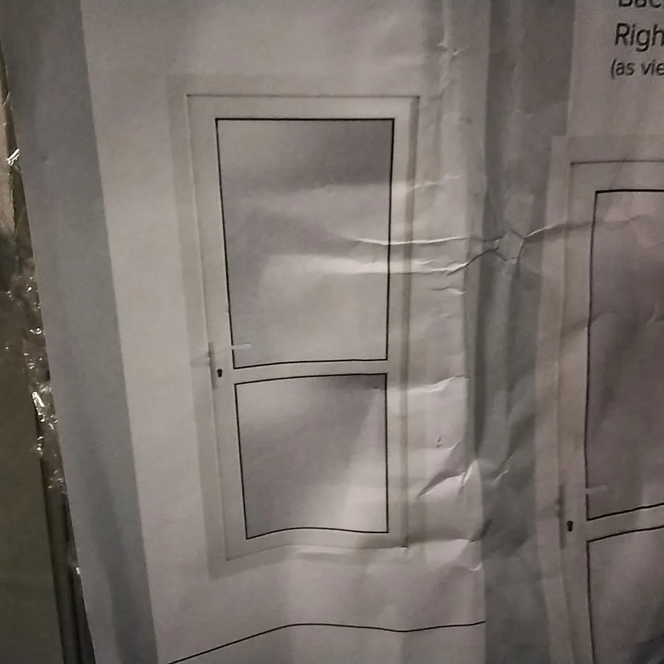 PVCU MID BAR GLAZED OBSCURE BACK DOOR 2055 X 920MM