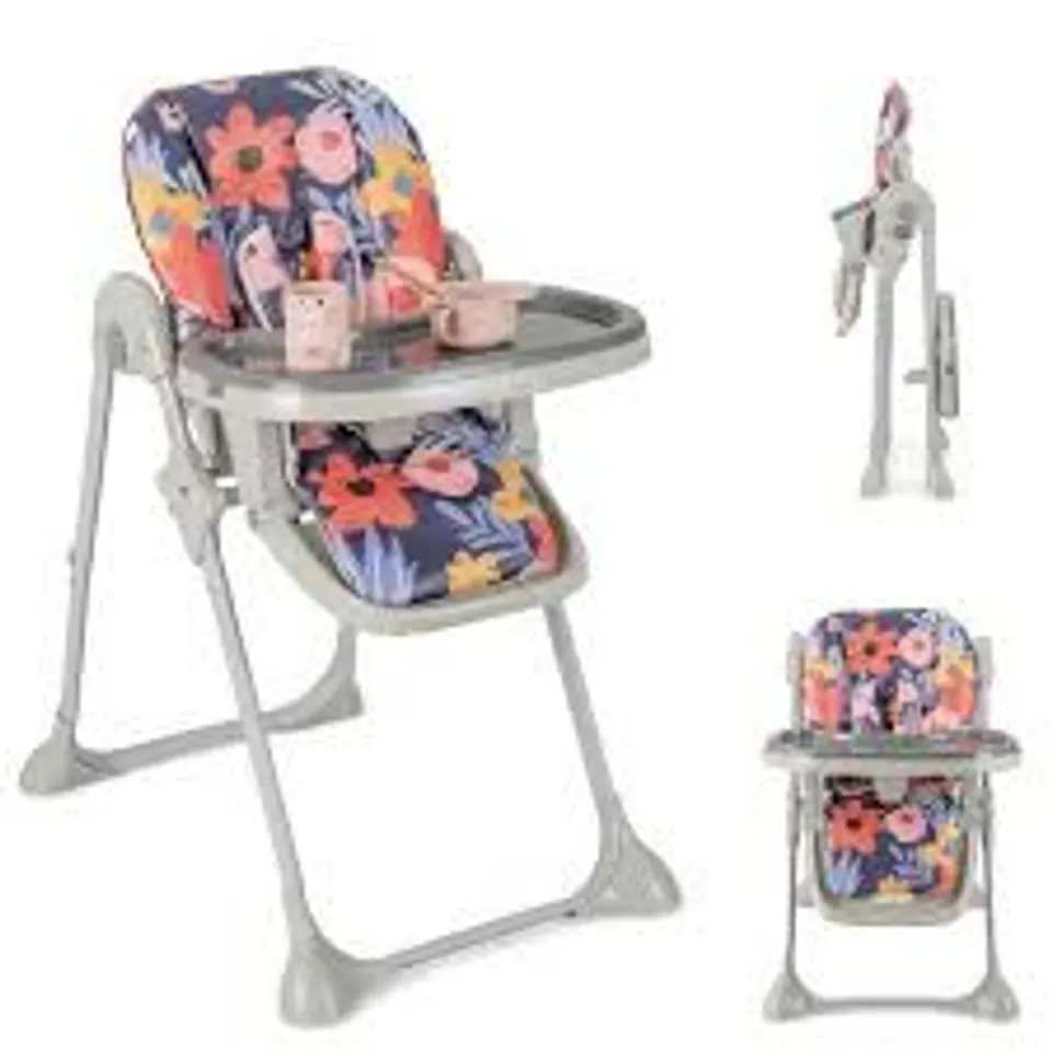 BOXED COSTWAY MULTICOLOUR BABY HIGHCHAIR WITH REMOVABLE TRAY