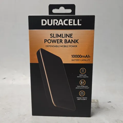 SEALED DURACELL SLIMLINE POWER BANK 10000MAH