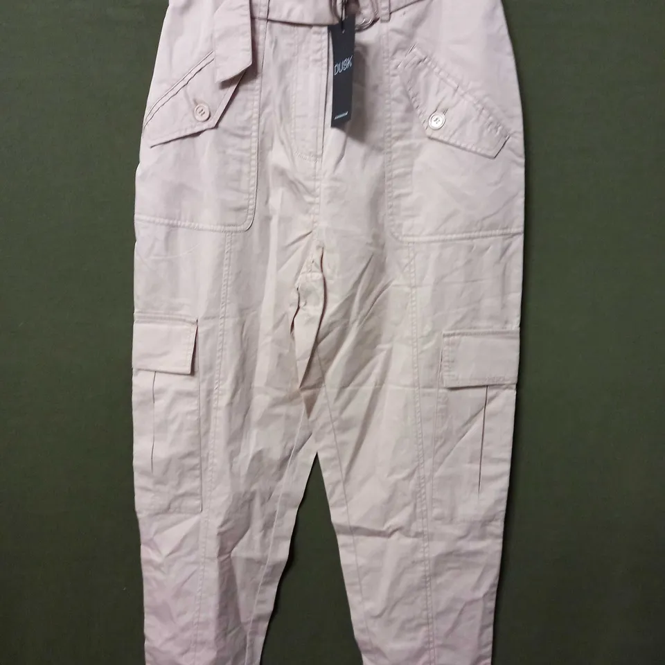 DUSK CARGO TROUSERS IN LIGHT PINK - SIZE 8