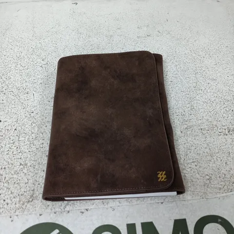 KATIE LOXTON PLANNER , CHOCOLATE SUEDETTE , 24CM X 18CM X 2CM