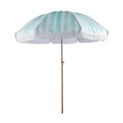 GARDEN STORIES SORBET COLLECTION 2 METRE PASTEL STRIPED PARASOL