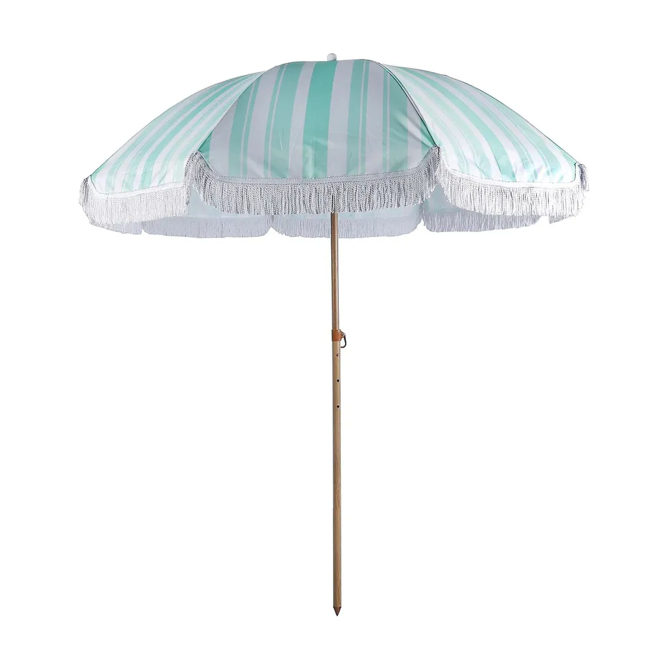 GARDEN STORIES SORBET COLLECTION 2 METRE PASTEL STRIPED PARASOL