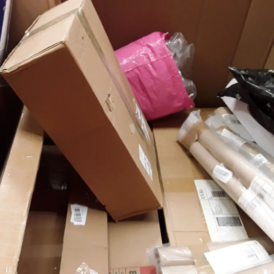 PALLET TO CONTAIN AN ASSORTMENT OF HOUSEHOLD ITEMS TO INCLUDE FOLDING PET CRATE, PARRALLETS, ACTIVITY PLAY GYM AND ELECTRICAL CONVECTOR HEATER ECT
