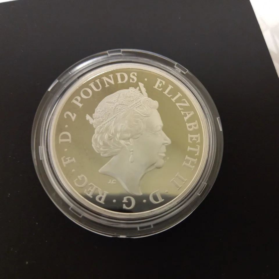 THE ROYAL MINT THE ROYAL TUDOR BEASTS THE YALE OF BEAUFORT 2023 UK 1OZ SILVER PROOF COIN
