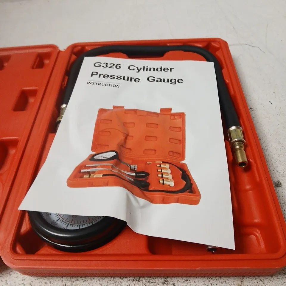 G326 CYLINDER PRESSURE GAUGE KIT – ORANGE CASE