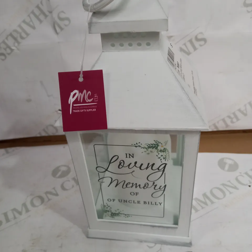 PERSONALISED IN LOVING MEMORY LANTERN RRP £14.99