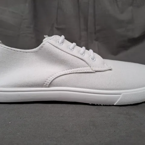 BOX OF APPROXIMATELY 10 PAIRS OF DESIGNER SHOES IN WHITE IN VARIOUS SIZES